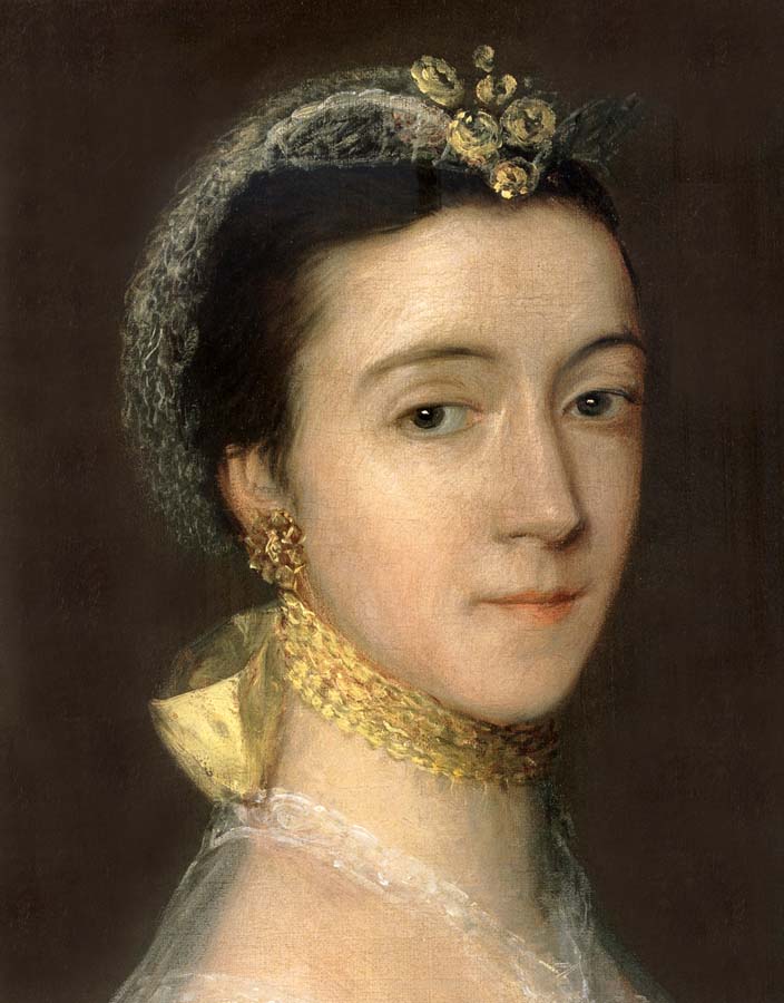 Detail of Portrait of Sarah,Mrs Tobias Rustat